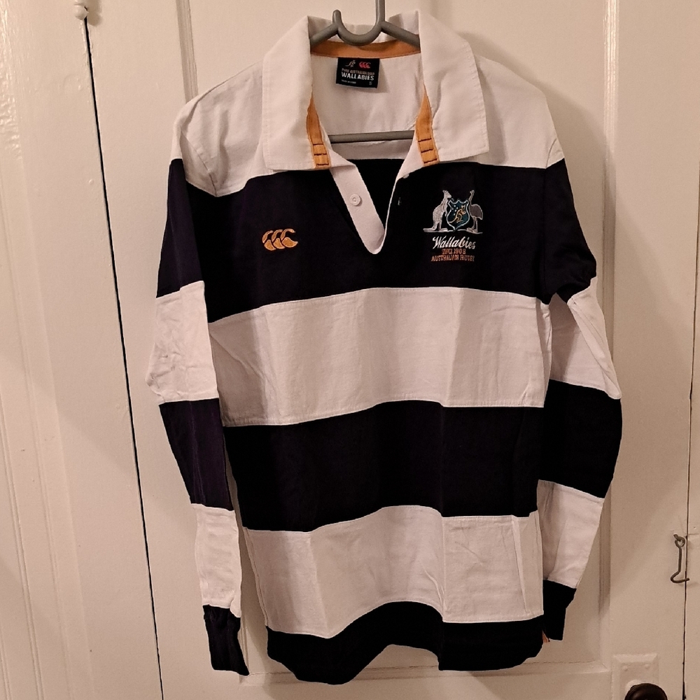 Canterbury Black and White Rugby Shirt